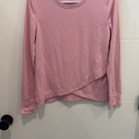 🏴 Eddie Bauer Pink Asymmetrical Long Sleeve shirt size XL girls 14-16 - Picture 4 of 9